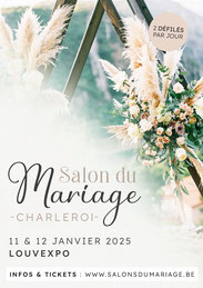 Salon du Mariage de Charleroi 11 et 12 Janvier 2025