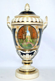 Antike KPM Berlin-Porzellan-Vase "WEIMAR" 1923 Schloss Sanssouci H. 52,5 cm, € 4999,00