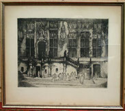 Aachener Rathaus,Radierung,Aufl. 52/80, signiert Sepp Frank, Heinrich Wetteroth, € 350,00