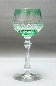 Kristall Glas, Römer, Tritschler Winterhalder Neustadt, grün überfangen, 18,5 cm, € 48,00