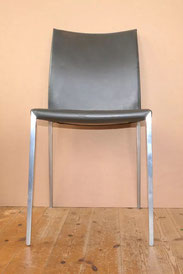 Zanotta Modell "LIA" Stuhl Design Roberto Barbieri Leder Alu H. 83,0 cm, € 300,00