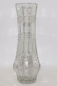 Große Kristallglasvase, Oberlausitz, 70er Jahre,Kerbschnitt, 35,5 cm, 2720 g., € 90,00