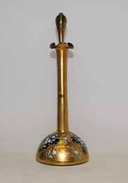Kleine goldene Karaffe Murano oder Moser Kobaltblaues Glas handbemalt H. 26,0 cm, € 375,00