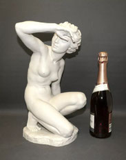 Hutschenreuther Bisquitporzellan "Die Schauende" Carl Werner 1940 H. 41,0 cm, € 525,00