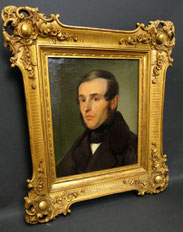 Biedermeier Herren-Portrait, J. Nepomuk Friedrich 1843,orig. Goldrahmen. Ölbild, € 890,00