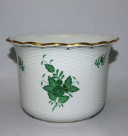 Herend Ungarn Apponyi Vert Übertopf Porzellan Grün 7302/AV H 13,5 cm Ø 19,0 cm, € 69,00