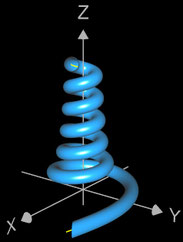 3D Lituus-Spirale als Rohr