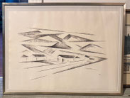 "Houses and Mesas" by Andrew Dasburg Lithograph