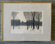 "December" by Harold Altman Lithograph Artist Proof