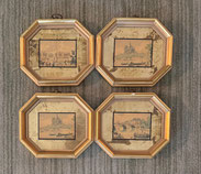 Set of 4 Art Gravure