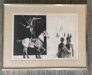 Andrew Rush "Acrobat" Intaglio Etching