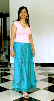 jupe en soie bollywood