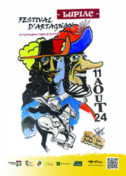 Festival D'Artagnan à Lupiac dans le Gers, terre d'histoire et de festivals, en Occitanie, à 20 minutes de Lassenat éco-maison d'Hôtes en Gascogne, chambre d'Hôtes de charme, table d'hôtes gourmande, bio et locavore, écotourisme et slowtourisme.