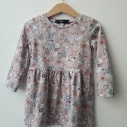 Robe fille en jersey imprimé fleurs