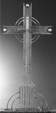 Schmiedeeisen Grabkreuz 140x66cm