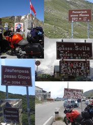 Viele Pässe für Motorradfahrer in Südtirol