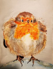 45.Robin...top of the world 18x24cm 