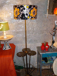 Lampadaire tripode vintage