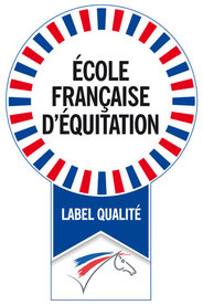 Logo Label qualité, École française d'équitation