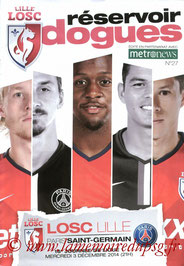 Programme  Lille-PSG  2014-15