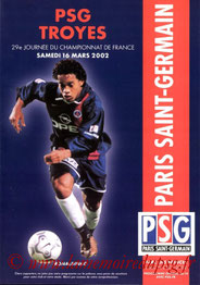 Programme  PSG-Troyes  2001-02