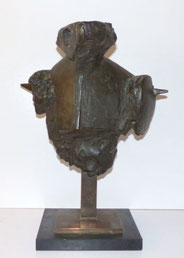 Moderne Bronze Büste, Brutalist, Ambos, Thorso, Abstrakt, € 1500,00