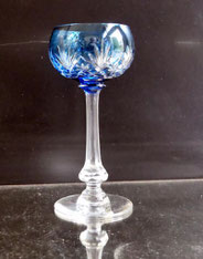 St.Louis Paris Massenet Überfang Wein Römer hellblau Kristallglas H.17 cm 160 ml, € 75,00