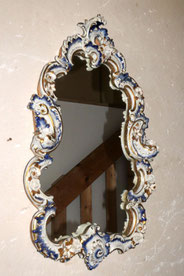 Porzellanmanufaktur Rudolf Kämmer Wandspiegel Echt-Kobalt Gold 63x36x6 cm, € 380,00