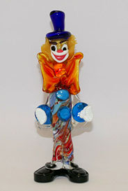 Murano Glas Clown, Zirkus, mundgeblasen, 23,5 cm, € 99,00