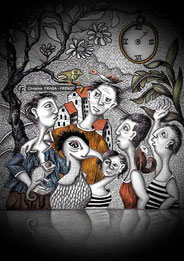 LE TEMPS, dessin/papier