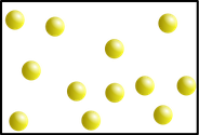 Teilchenmodel: gasförmig Q: Wikipedia.