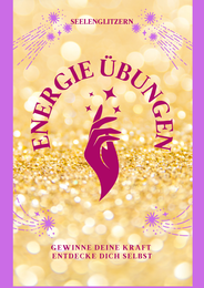 Energieübungen Hand aus der Sterne fließen goldener Hintergrund