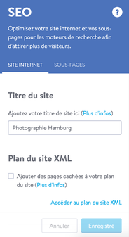 Menu SEO