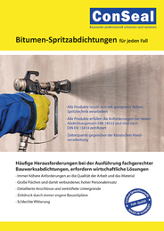 ConSeal Bitumen-Spritzabdichtungen