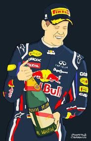 Sebastian Vettel by Muneta & Cerracín