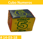 Cubo numeros material didactico para estimulacion temprana y aprender matemáticas 