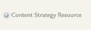 content strategy resource button