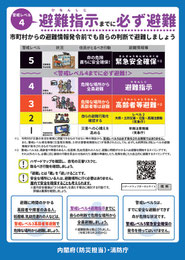 内閣府避難情報チラシ(表)