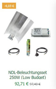 NDL-Beleuchtungsset 250W (Low Budget)