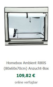 Homebox Ambient R80S (80x60x70cm) Anzucht-Box