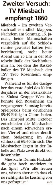 Artikel im Miesbacher Merkur am 31. Januar 2023 - Zum Vergrößern klicken