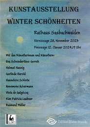 Winter-Schönheiten Kunstausstellung 28.11.2023 bis 12.1.2024, Rathaus Sasbachwalden