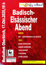 Freitag, 17.10.2025, Mediathek Oberkirch, 19 Uhr