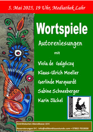 Montag, 5.5.2025, Mediathek Lahr, 19 h