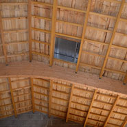 Charpente traditionnelle en bois avec une ferme banane réalisé par l'entreprise Tempérault Bruno située en charente à Rouillac 