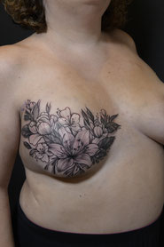 Sœurs d’Encre tatoueuses Rose Tattoo tatouage cancer du sein 07