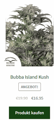 bubba island kush weibliche hanfsamen