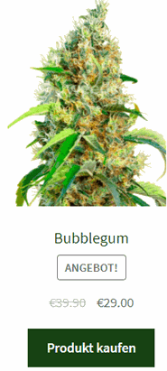 bubblegum fem. samen