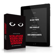 Bildbeschreibung: Fotomontage des Taschenbuch-Covers und eines Tablet-Computers