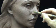 cours de sculpture gratuits en vidéo : portrait Angelina Jolie